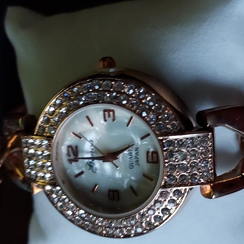 Rose gold watch